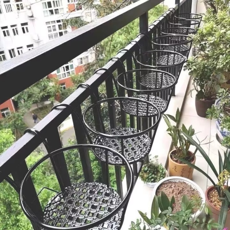 Wrought Iron Balcony Hanging F - đánh giá và giá Spider Plant Hanging