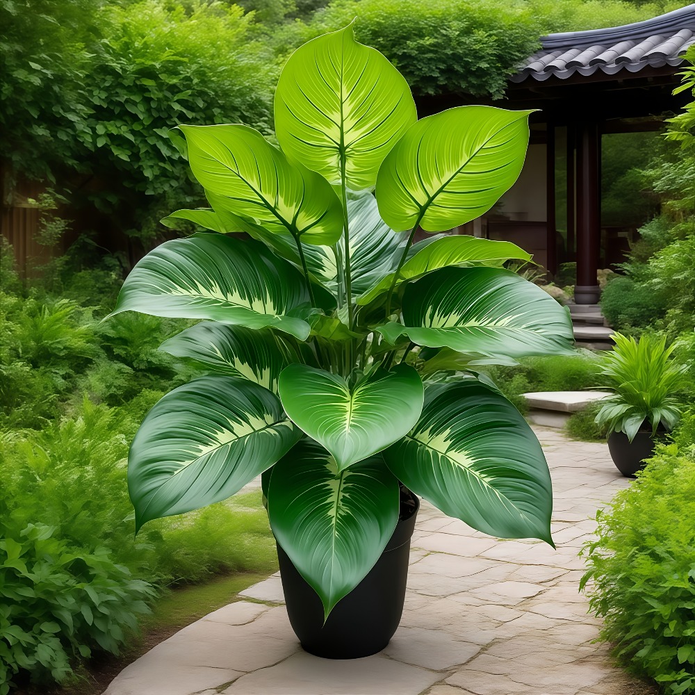 1PC 24Headed Artificial Plants - đánh giá và giá Monstera Adansonii