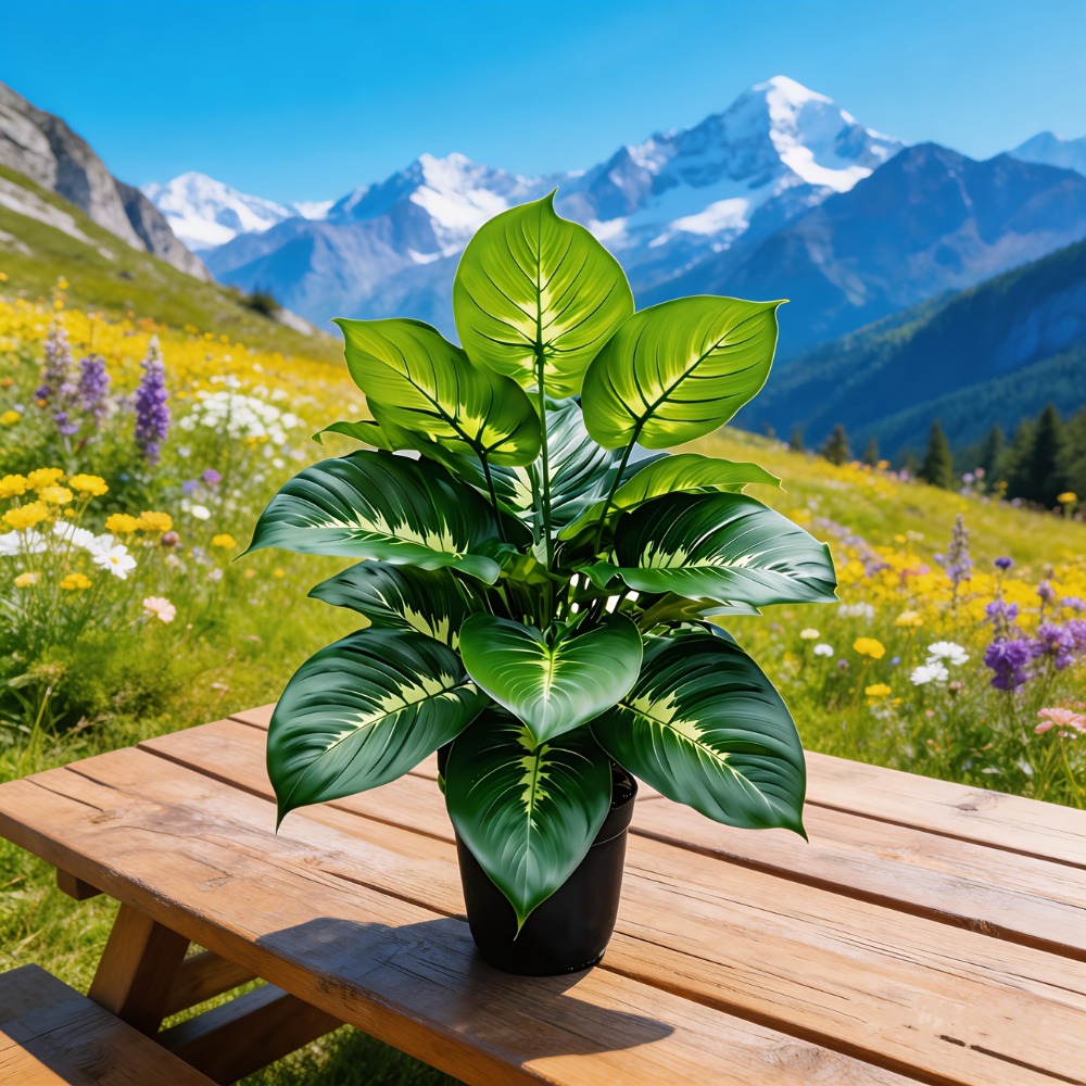 1PC 24Headed Artificial Plants - đánh giá và giá Monstera Adansonii