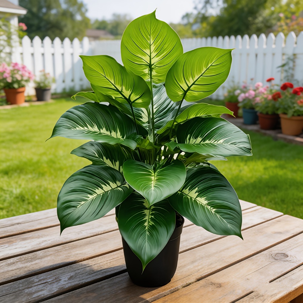1PC 24Headed Artificial Plants - đánh giá và giá Monstera Adansonii