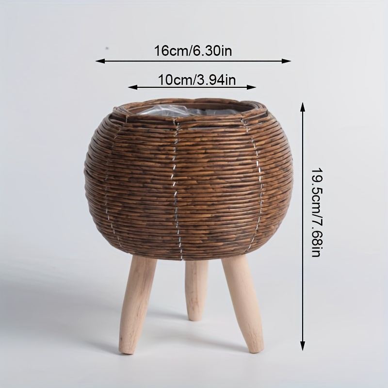 Charming Rustic Rattan Planter - đánh giá và giá Aloe Vera Pot